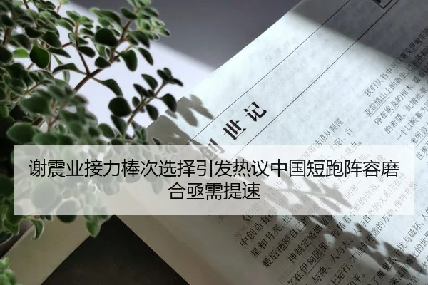 谢震业接力棒次选择引发热议中国短跑阵容磨合亟需提速